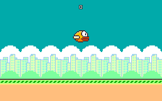 Floppy Bird (Homebrew) — Title screen